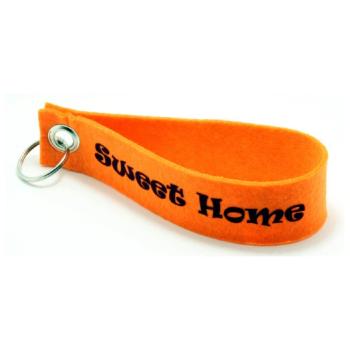 Filz Schlüsselanhänger orange Basic
